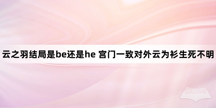 云之羽结局是be还是he 宫门一致对外云为衫生死不明